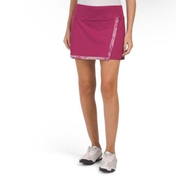 Tommy Bahama Pants - Tommy Bahama Dark Pink UPF 50 Golf Tennis Active Golf Skort Skirt